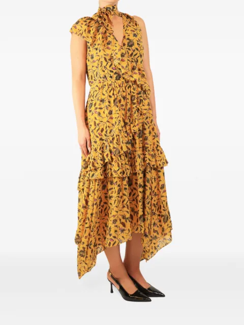 Ulla Johnson floral-print frill maxi dress