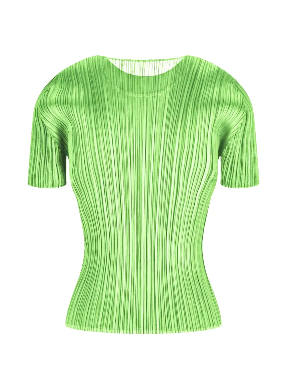 Pleats Please Issey Miyake Plissé T-shirt Groen