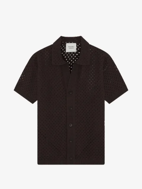 Frescobol Carioca camisa tejida de crochet Pinto