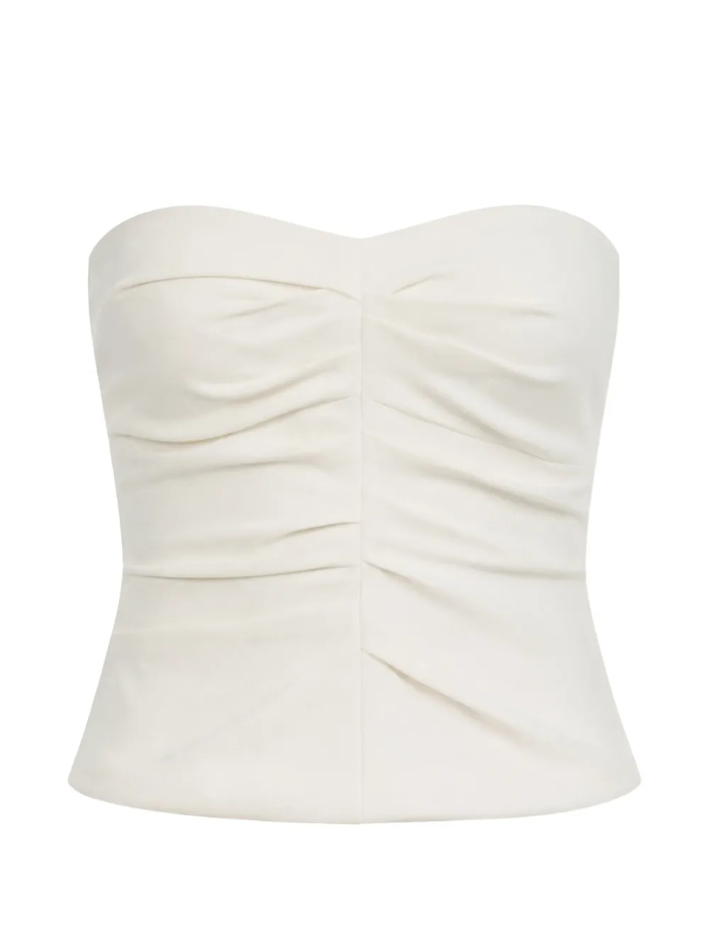 The Sei pleated bustier top - Nude