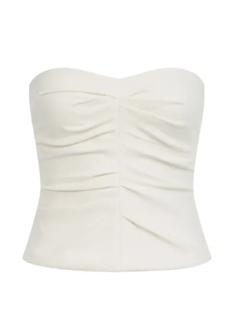The Sei top estilo bustier plisado
