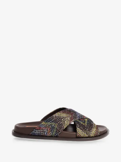 Missoni sandalias con tiras cruzadas