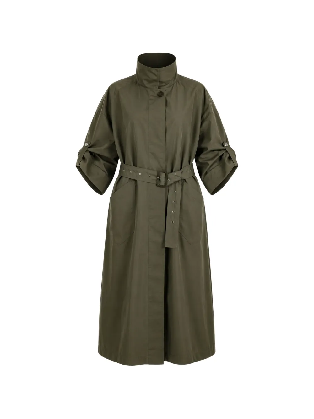 COG THE BIG SMOKE Holly belted coat - Verde
