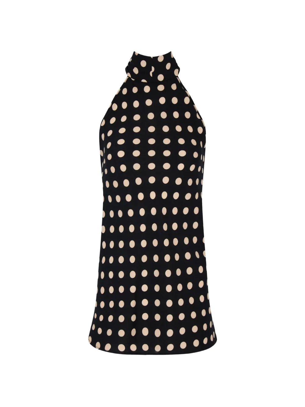 OUD PARIS Murphy polka-dot halterneck top - Nero