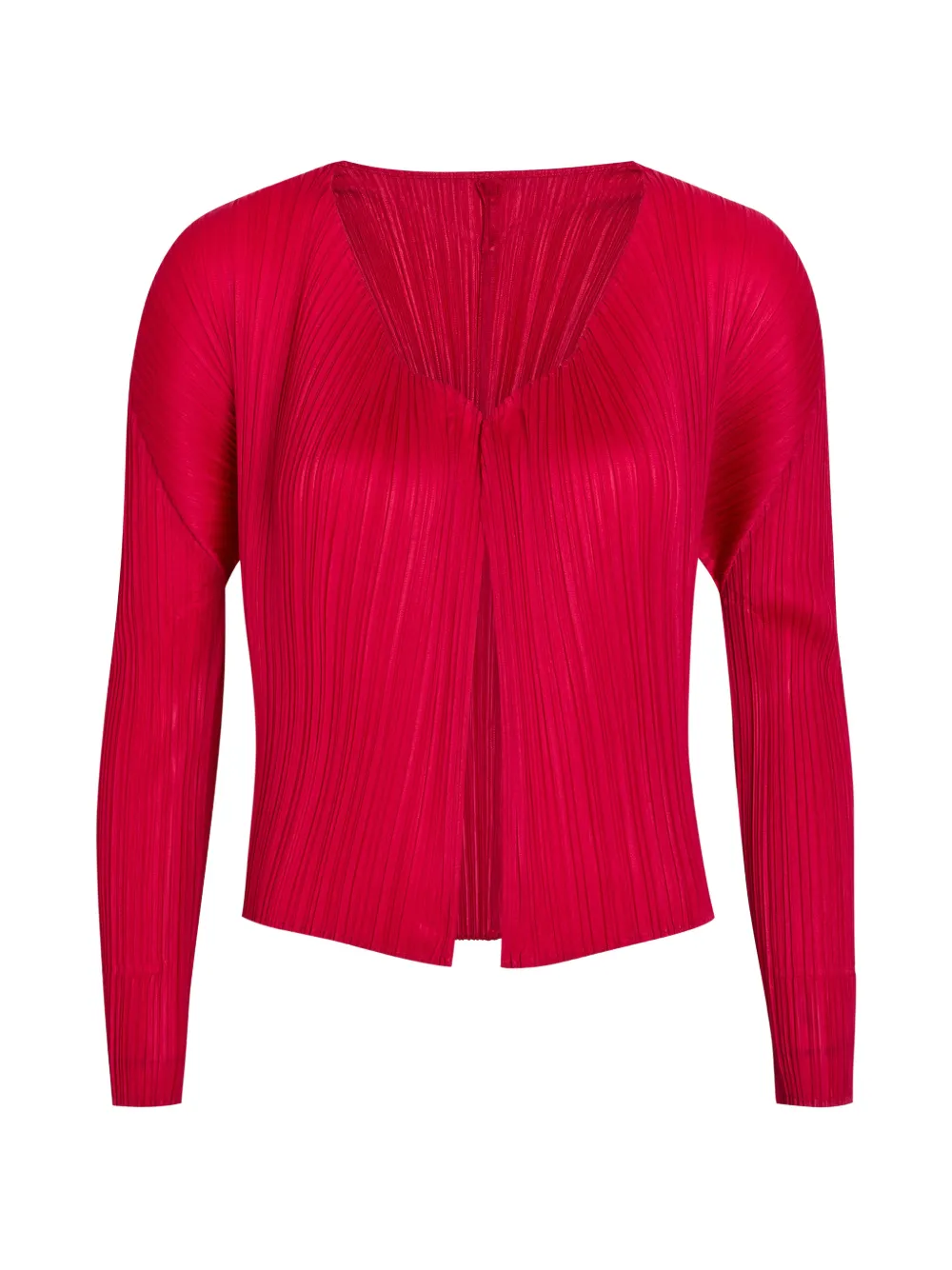 Pleats Please Issey Miyake Top plissettato - Rosso