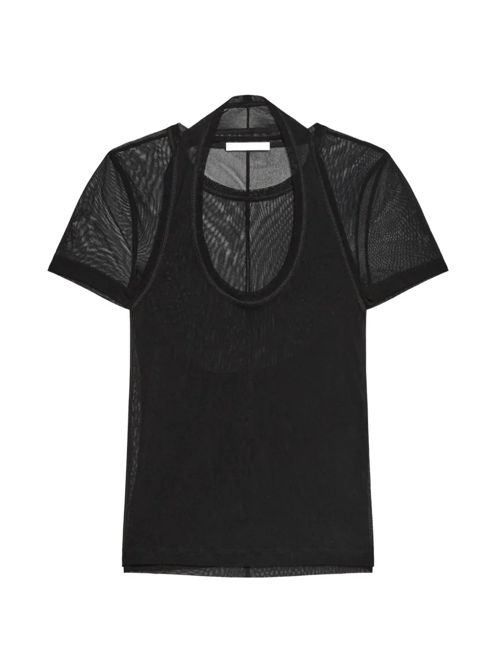 Helmut Lang Gelaagd T-shirt Zwart