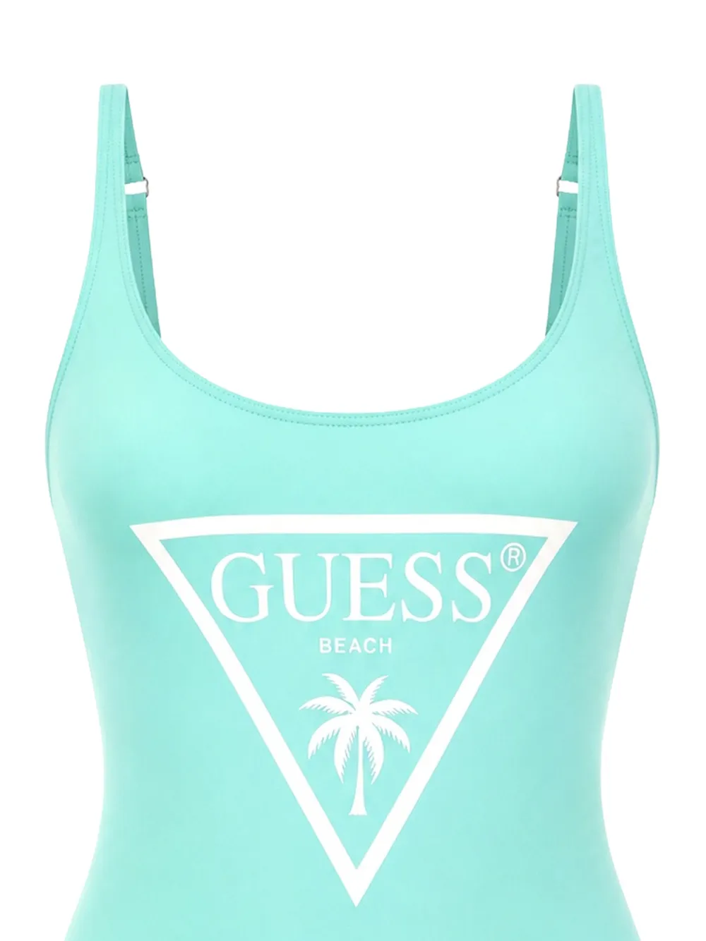 GUESS USA Badpak met logoprint Groen