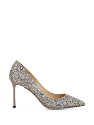 Jimmy Choo Romy 85mm パンプス | シルバートーン | FARFETCH JP