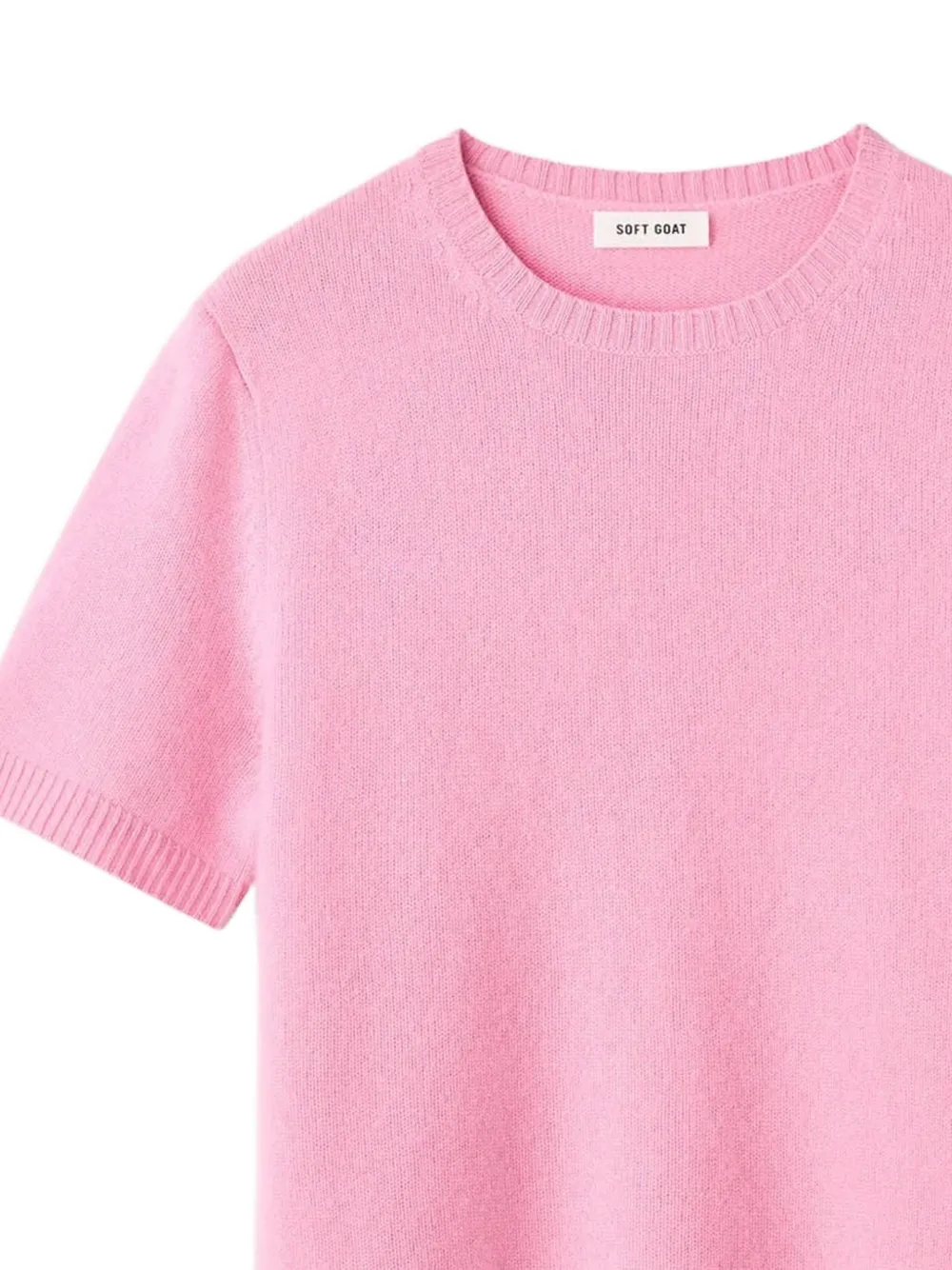 Soft Goat Oversized gebreid T-shirt Roze