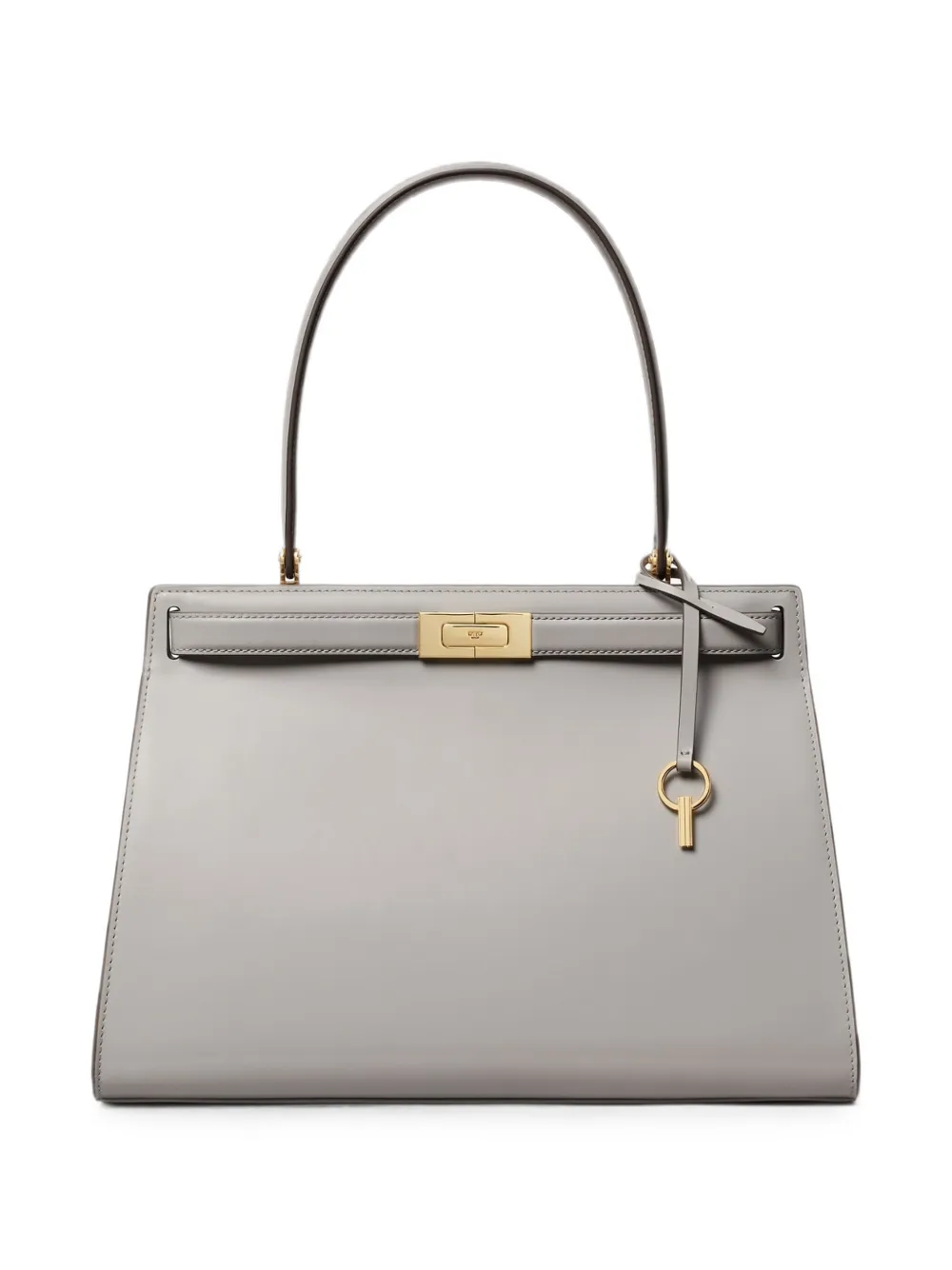 Tory Burch small Classic Lee Radziwill leather tote bag - Grigio
