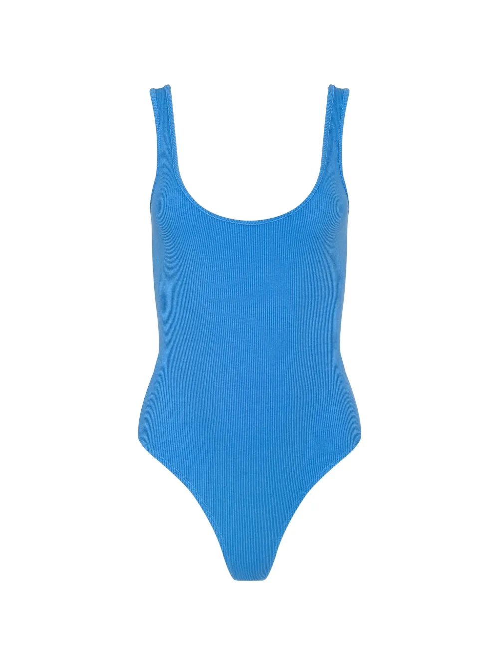 L'Agence Nica scoop-neck ribbed bodysuit - Blu