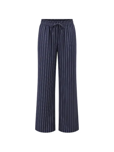 PATRICK ASSARAF Pya pinstripe-print silk trousers