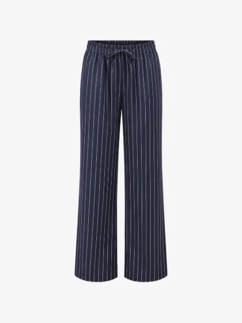 PATRICK ASSARAF Pya pinstripe-print silk trousers