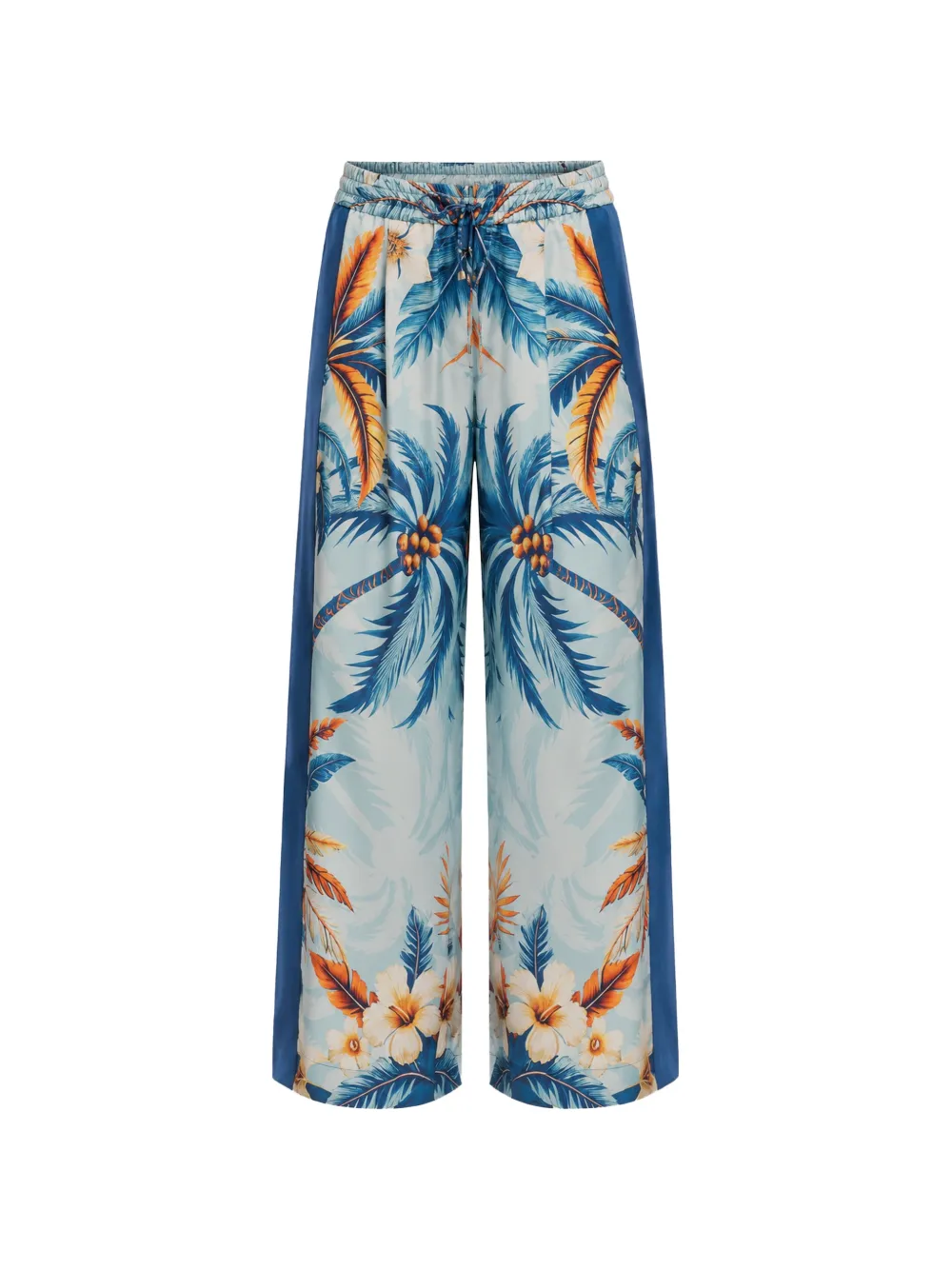 F.R.S For Restless Sleepers Asteria palm-print trousers - Blu