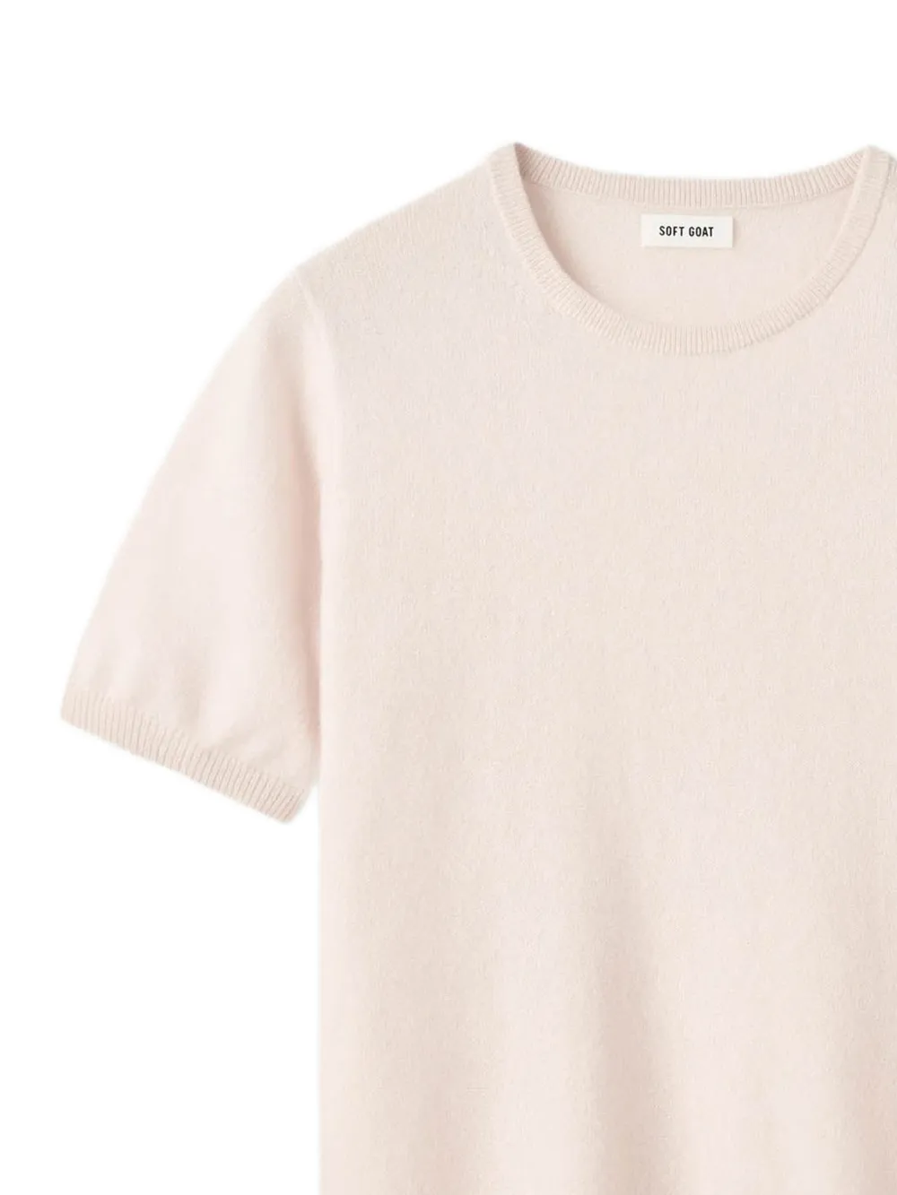 Soft Goat T-shirt met ronde hals Roze