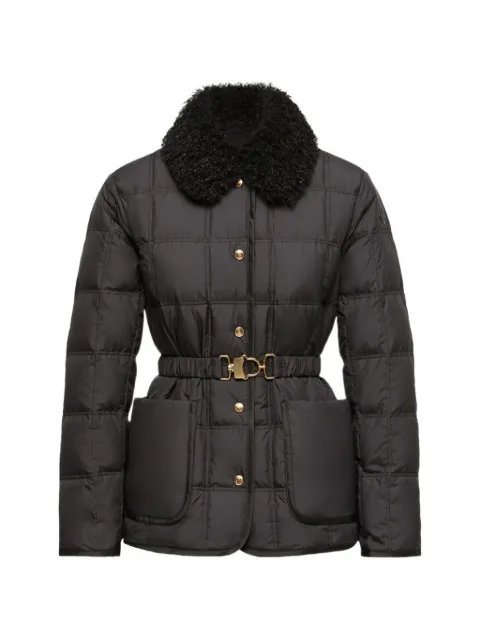 Moncler Cygnes belted short down jacket