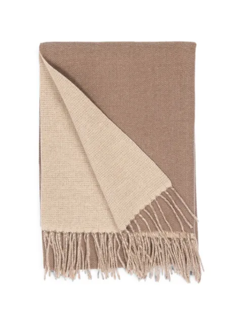 GOIA fringed reversible scarf