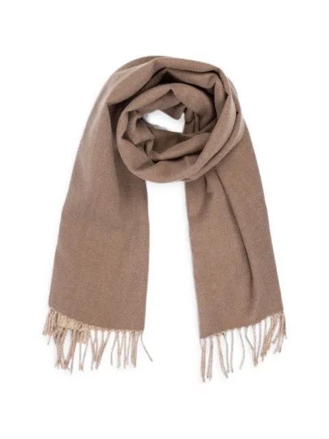GOIA fringed reversible scarf