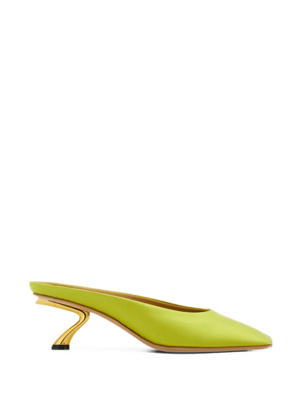 Ferragamo sculptural-heel mules - Verde