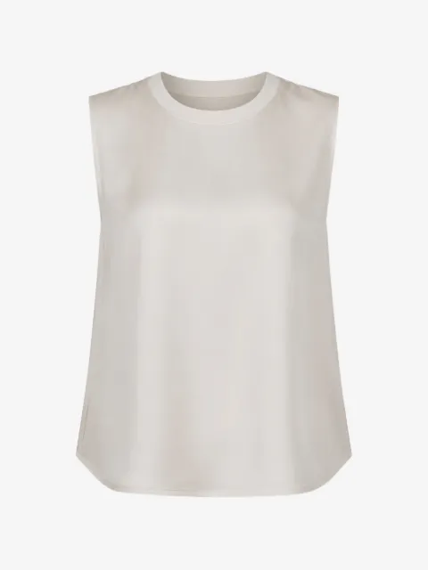 PATRICK ASSARAF silk crew-neck tank top
