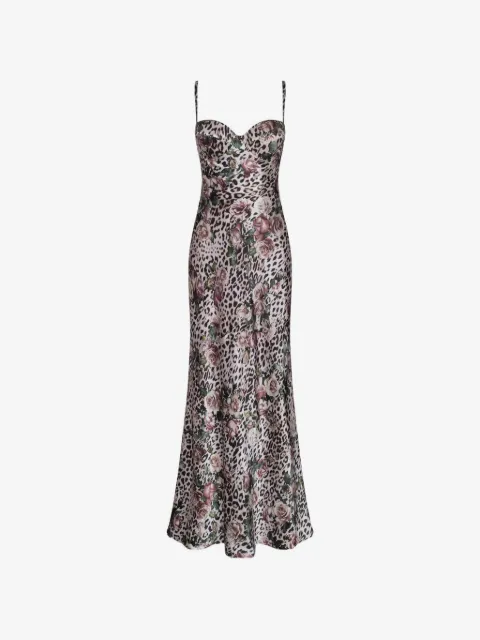 L'Agence Sayla leopard-print maxi dress