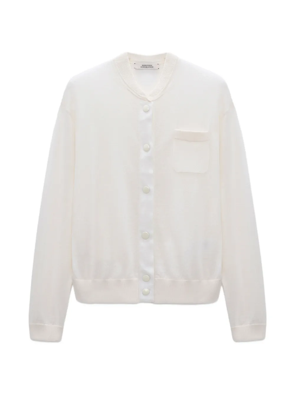 Dorothee Schumacher Refined Cardigan mit Knöpfen - Weiß