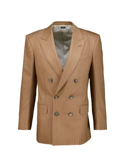 TOM FORD stripe-print double-breasted jacket