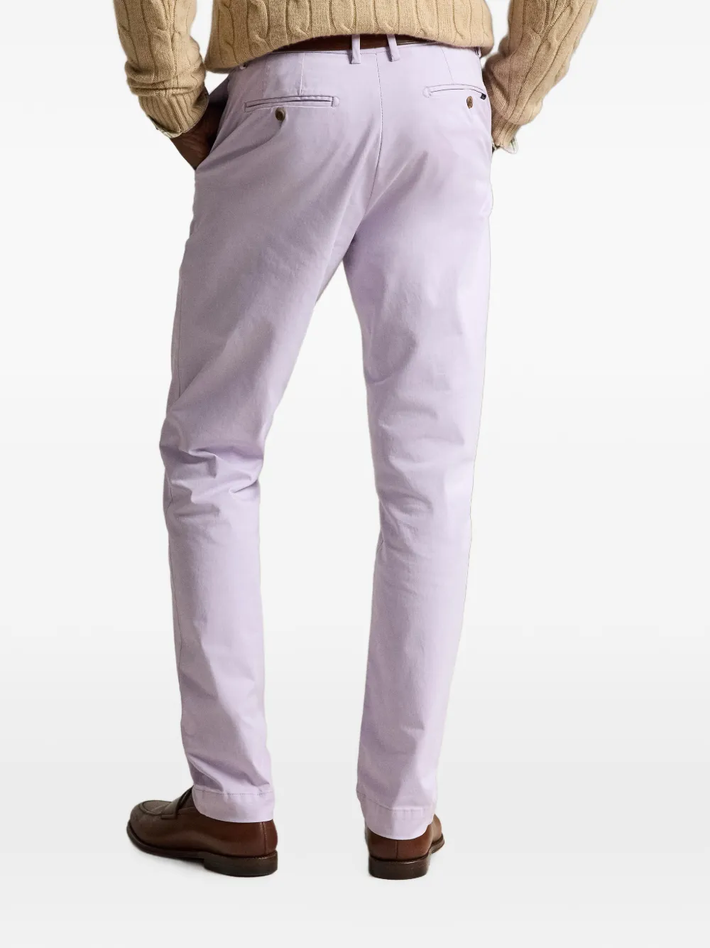 Polo Ralph Lauren Jarrett Slim Fit satijnen broek Paars