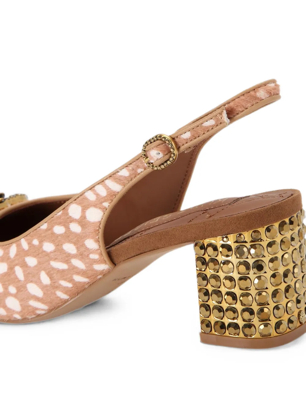 Kurt Geiger London Chelsea Eagle Head slingback heeled pumps Bruin