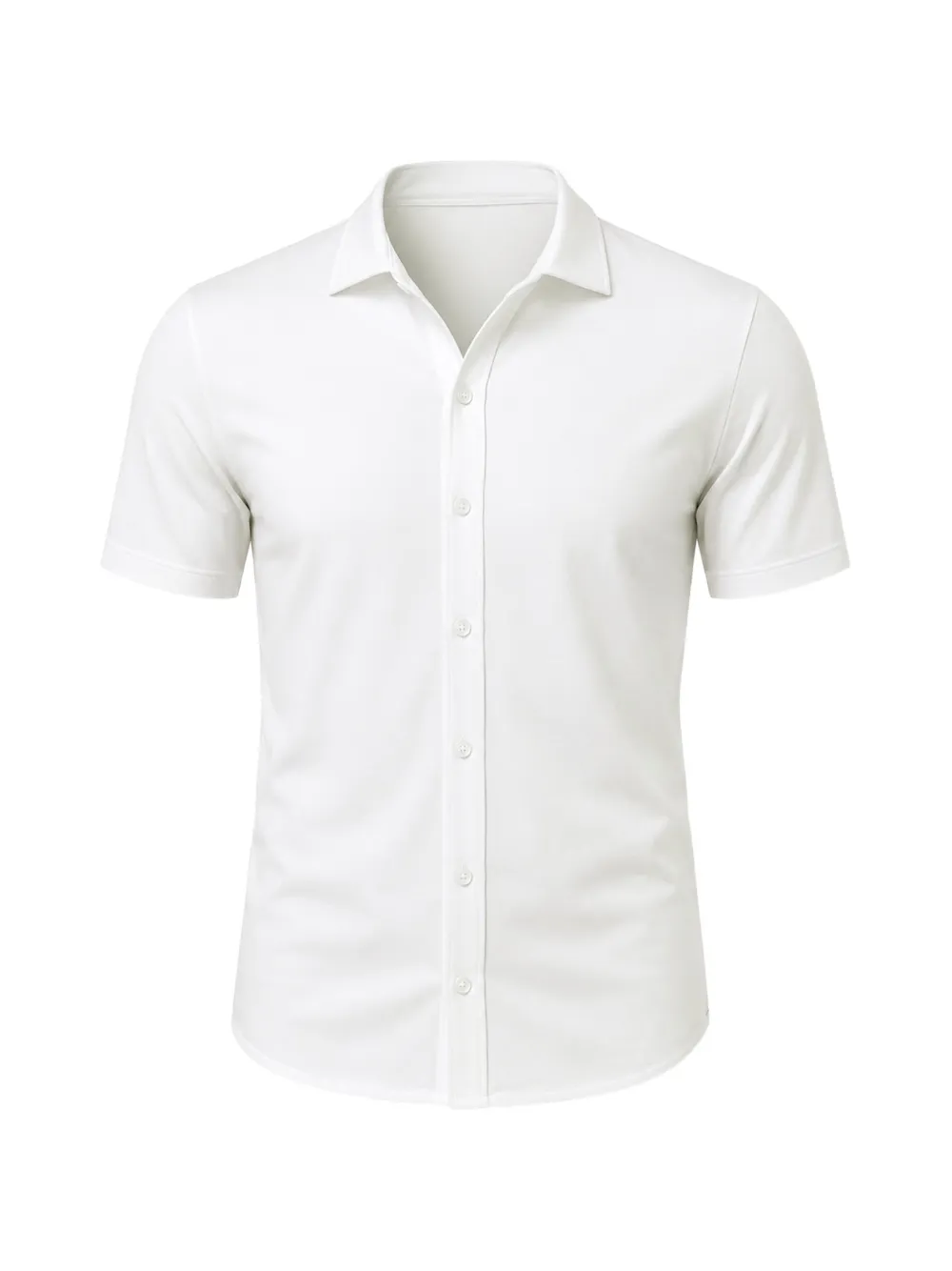 Patrick Assaraf Short-sleeve Button-up Shirt In White