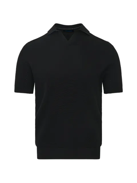 Pya bubble-knit Johnny-collar T-shirt