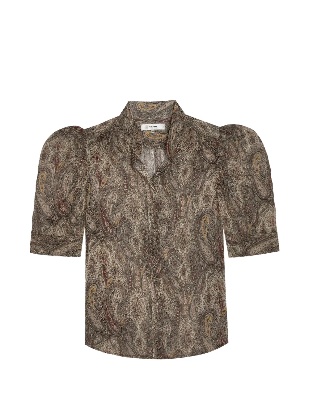 FRAME Gillian paisley-print blouse - Toni neutri