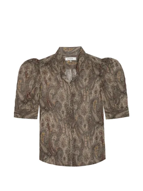 FRAME Gillian paisley-print blouse