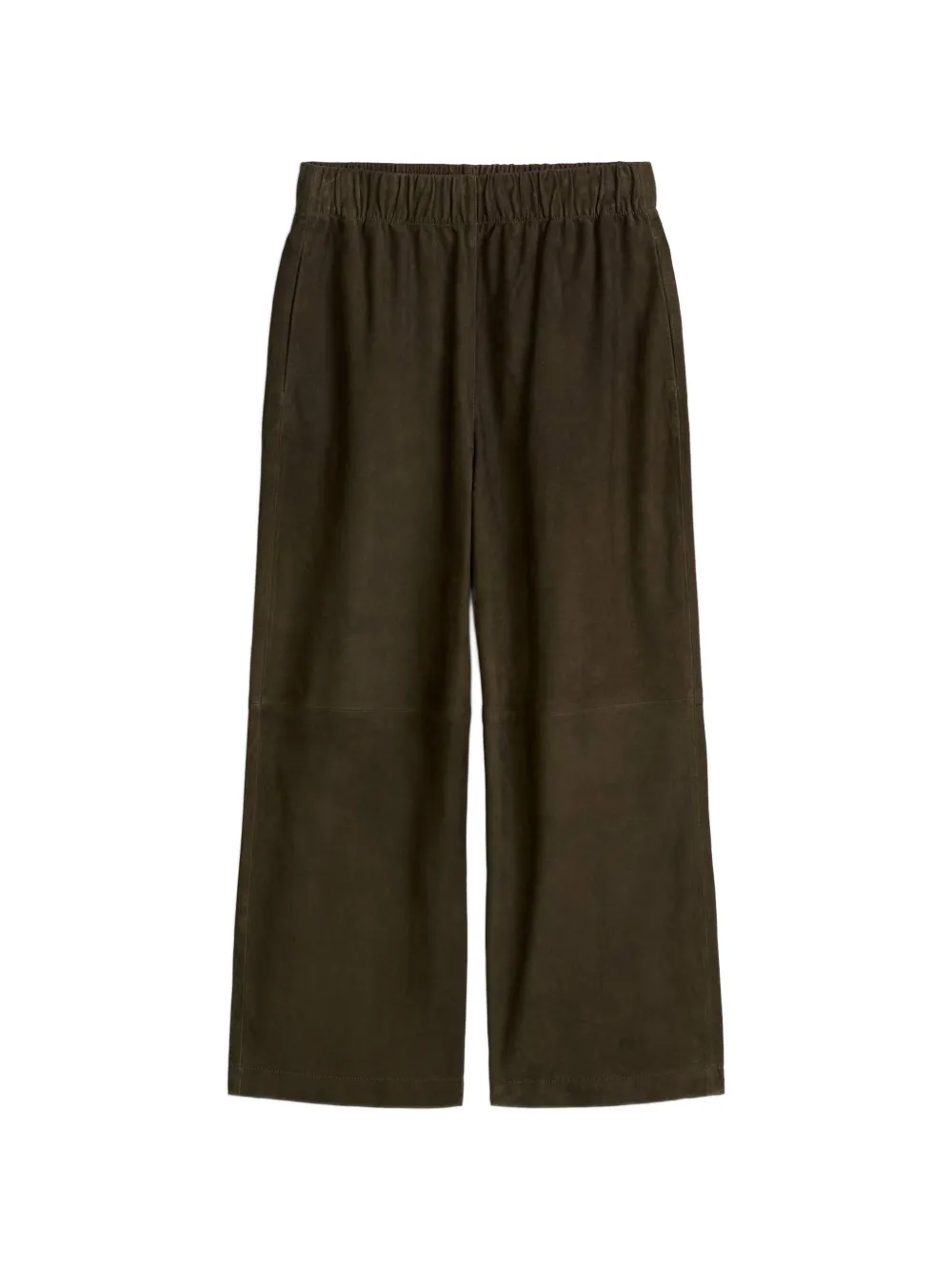 Marc O'Polo elasticated suede trousers - Marrone
