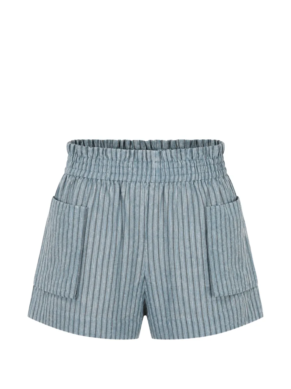 HEVRON Mira striped shorts - Blu