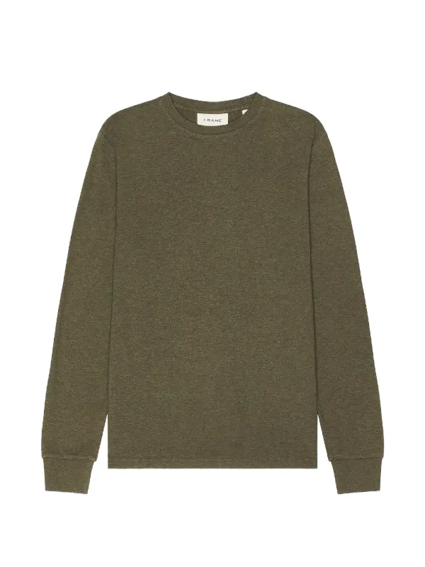 Frame Duo Fold Crew-neck Sweatshirt in Green