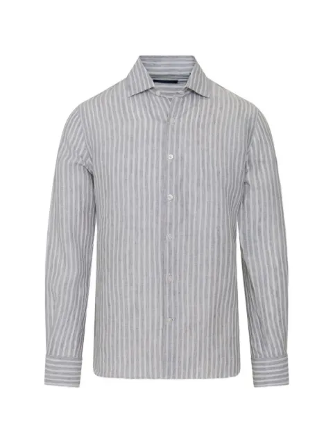 PATRICK ASSARAF striped long-sleeve shirt