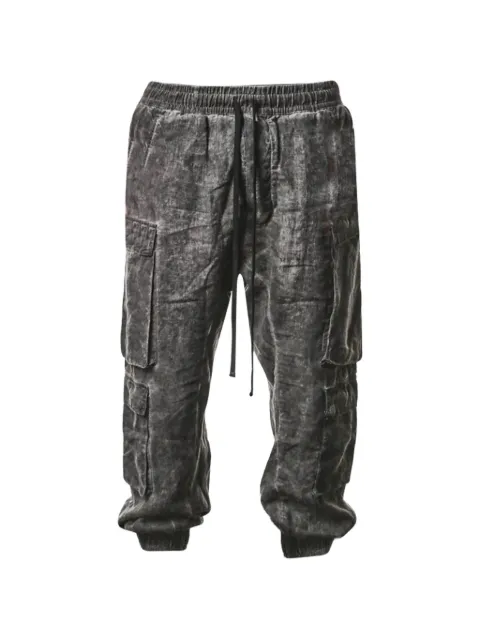Thom Krom acid-wash drawstring cargo pants