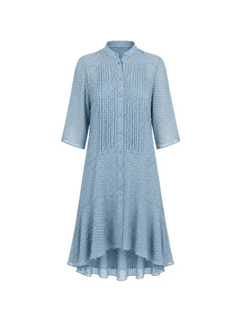 Barbara Bui plumetis pintuck-detail asymmetric dress