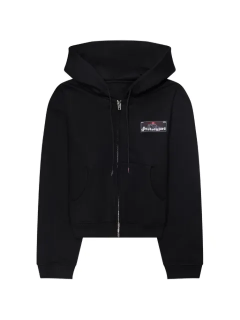 PROTOTYPES logo-patch zip-up hoodie