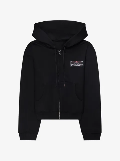 PROTOTYPES logo-patch zip-up hoodie