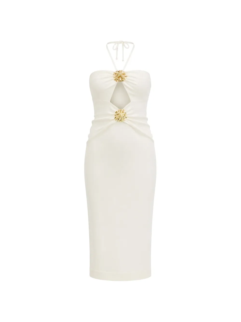 PatBO Luna knit midi dress - Toni neutri