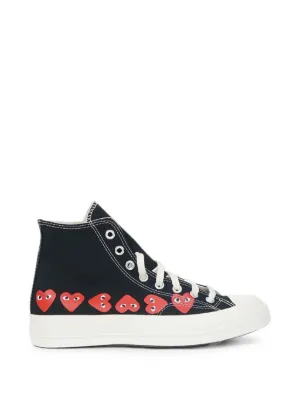 Comme Des Garçons Play x Converse Chuck 70 Sneakers | Black | FARFETCH