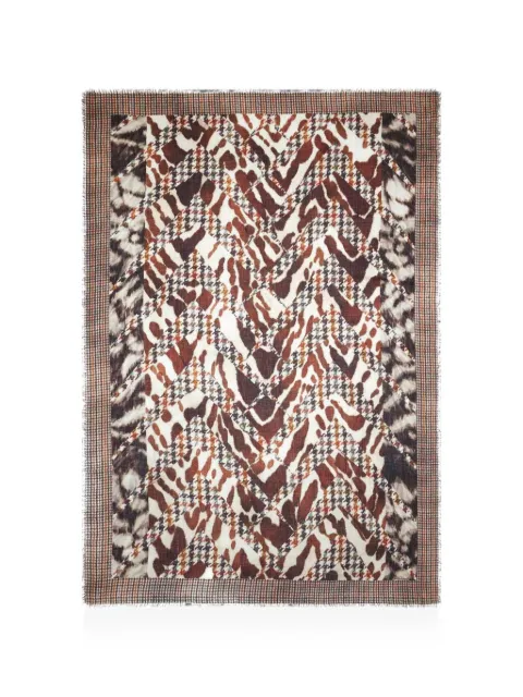 Pierre-Louis Mascia printed frayed-edge scarf