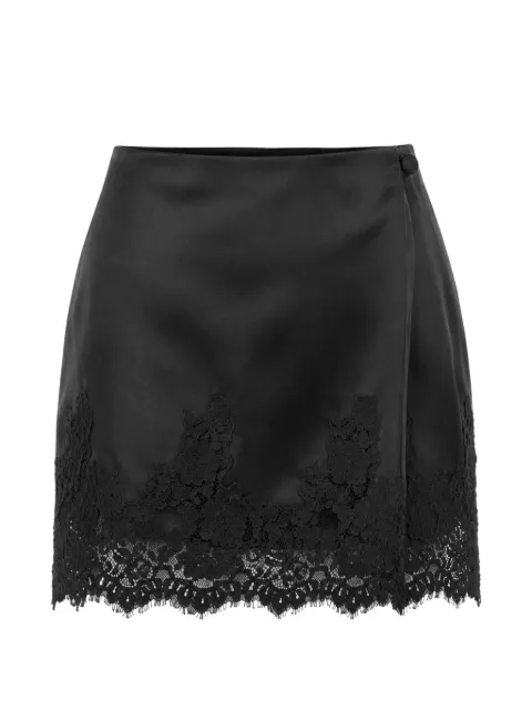 SOLAQUA Harper lace-trim mini skirt