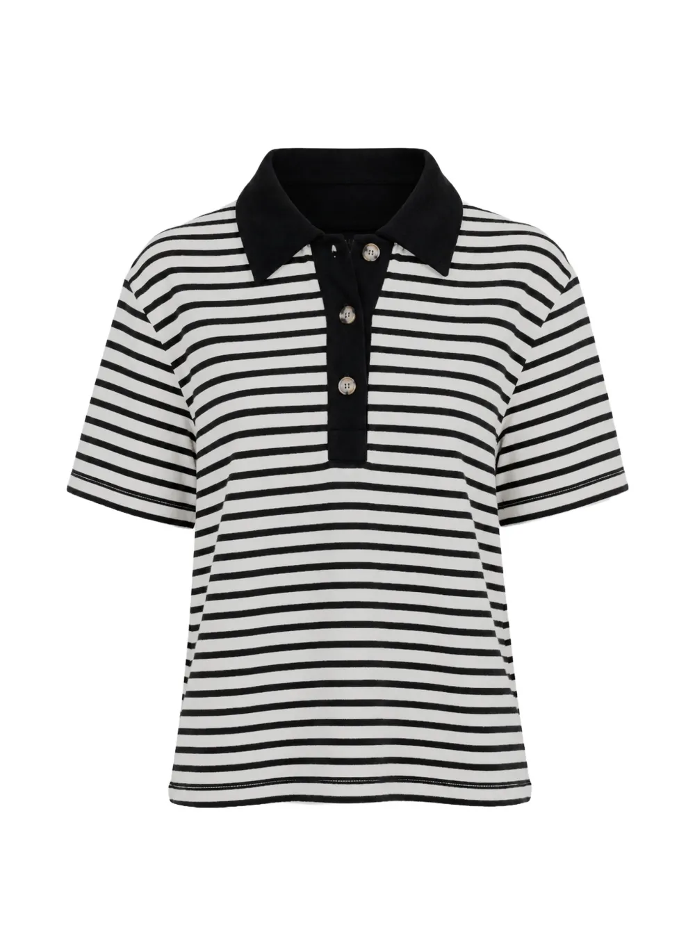 Xirena Kellie striped polo top - White