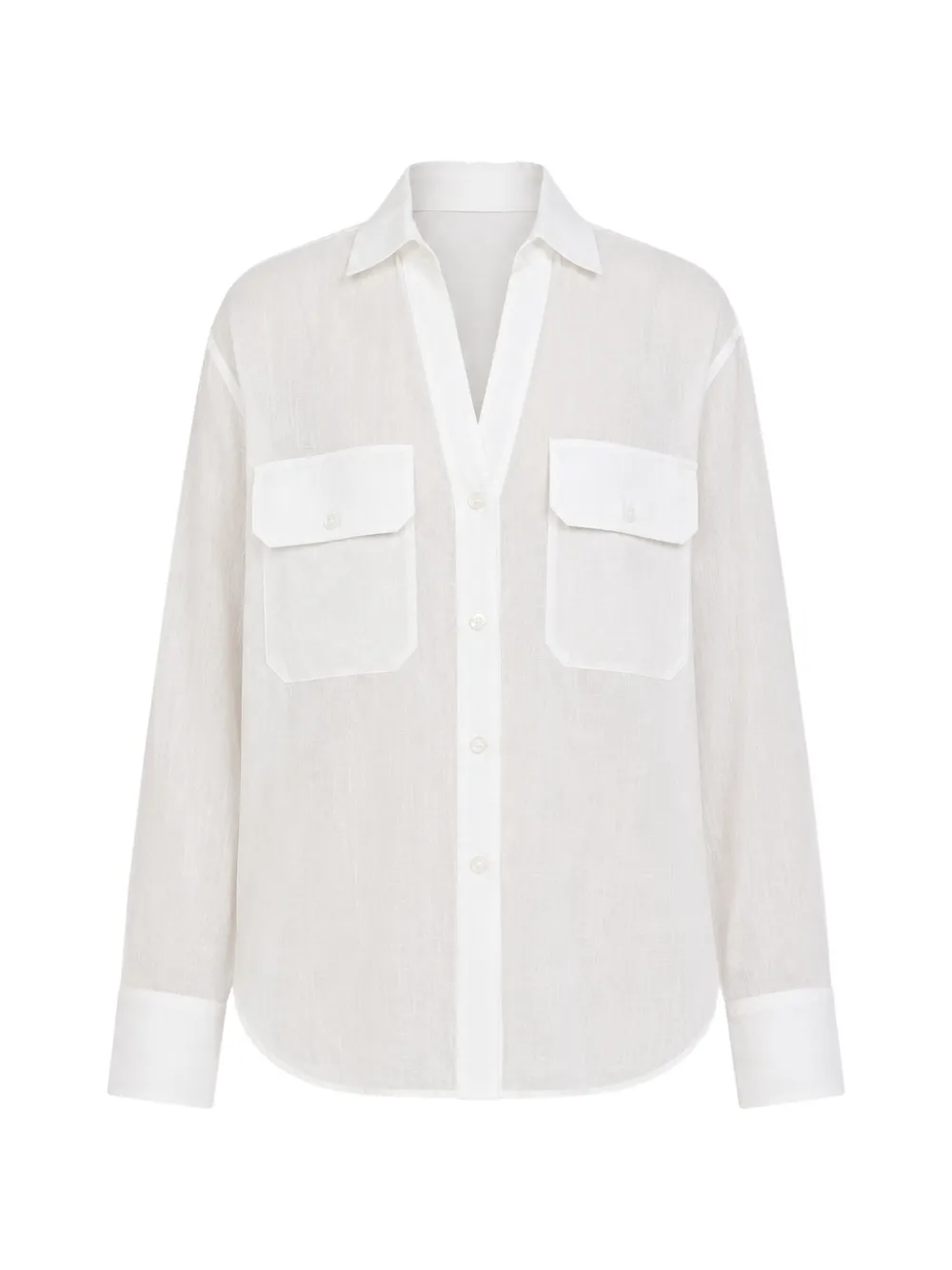 Kulson flap-pocket shirt - Bianco