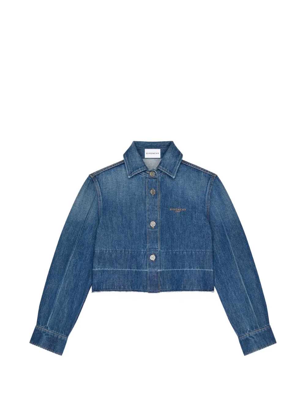 Givenchy raw-edge denim shirt - Blau