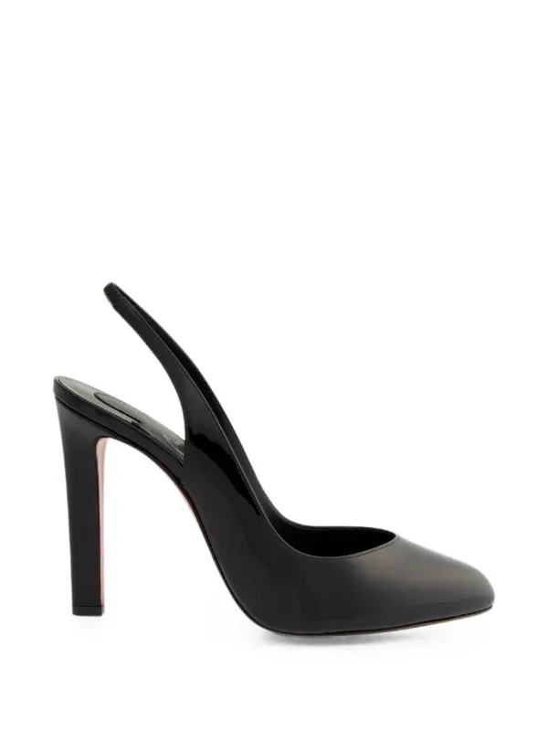 Christian Louboutin スリングバック レザーパンプス | ブラック