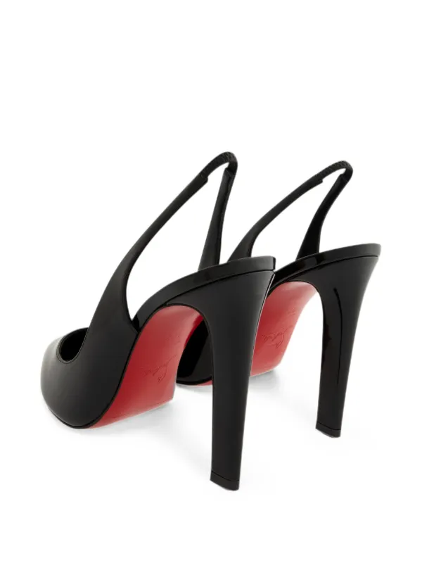 Christian Louboutin スリングバック レザーパンプス | ブラック